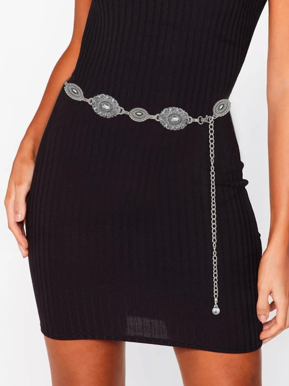NWT Woman’s Western Concho Boho Chain Belt